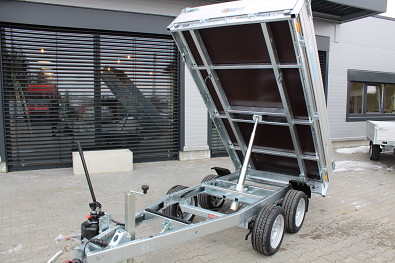 TANATECH Přívěs Saris 1-str. sklápěč K1 276 150 2000 35cm Manual, sklápěcí přívěs, sklopka