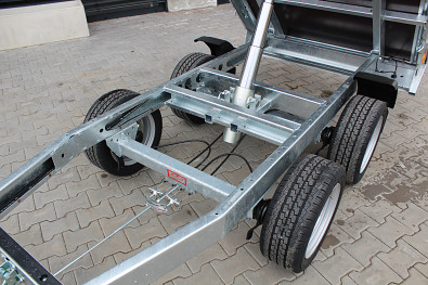 TANATECH Přívěs Saris 1-str. sklápěč K1 276 150 2000 35cm Manual, sklápěcí přívěs, sklopka