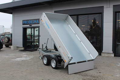 TANATECH Přívěs Saris 1-str. sklápěč K1 276 150 2000 35cm Manual, sklápěcí přívěs, sklopka