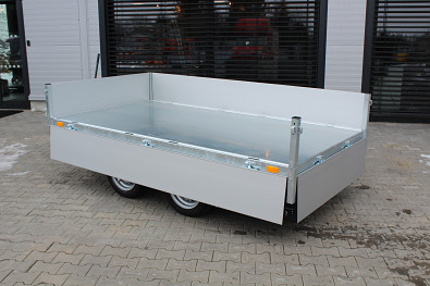 TANATECH Přívěs Saris 1-str. sklápěč K1 276 150 2000 35cm Manual, sklápěcí přívěs, sklopka