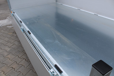 TANATECH Přívěs Saris 1-str. sklápěč K1 276 150 2000 35cm Manual, sklápěcí přívěs, sklopka