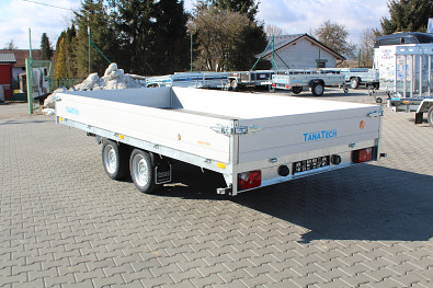 TANATECH Přívěs Saris PL 406 204 2700kg valník, alu bočnice