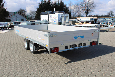 TANATECH Přívěs Saris PL 406 204 2700kg valník, alu bočnice