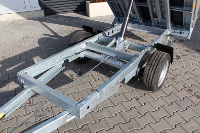 TANATECH Přívěs Eduard 2615 1-stranný sklápěč 1500kg kola R13 vč. nájezdů