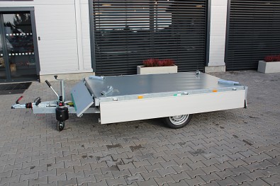 TANATECH Přívěs Eduard 2615 1-stranný sklápěč 1500kg kola R13 vč. nájezdů