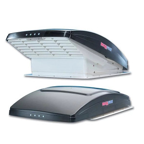 Střešní ventilátor MAXXAIR MAXXFAN DELUXE 12V černý/kouřový 400x400 mm