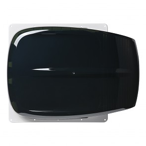 Střešní okno DeLuxe 400x400 mm černé ( kouřový ) s ventilátorem hormí podlad