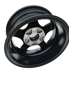 ALU disk 5Jx13 H2 112x5 ET30 Black zadní strana zesíleného disku