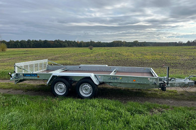 TANATECH Přepravník aut a bagrů Lider 4,5x1,9 3500kg hydr. sklopný
