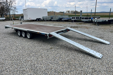 TANATECH Přívěs Martz GT 500/3 Plato 3500kg 3-nápravový na auta 13"kola"