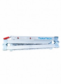 Hliníkový skládací nájezd o ložné délce 210 cm (3-dílný) – nosnost 300 kg složený