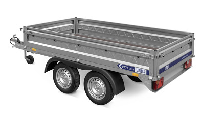 Nebrzděný přívěsný vozík Přívěs Dvounápravový Valník Lorries PB75-2614/2 750kg od Tanatech