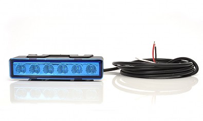 výstražné světlo modré