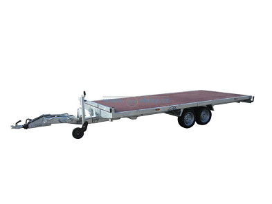 TANATECH Přívěs Lider plato 5,06x2,15 3500kg stav. oje, nájezdy, hydr. sklopný