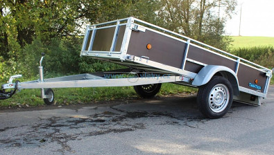 Nebrzděný přívěsný vozík vlek za auto Přívěs Lider D250 251x133x40 750kg sklopný od Tanatech