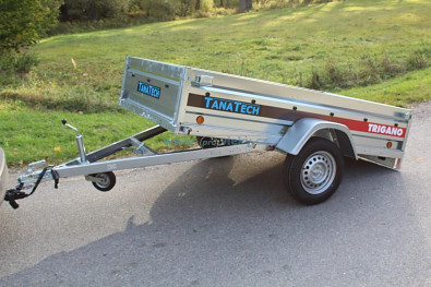 Nebrzdený přívěsný vozík Přívěs Lider P233 233x132x39cm 750kg sklopný
