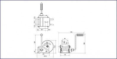 Navijak Eduard 1135kg s automatickou brzdou PROFI - výkres