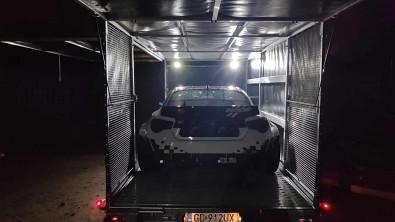 TANATECH Přívěs Wiola L35G55P 3500kg MOTORSPORT přepravník na auta