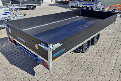 TANATECH Přívěs Saris PL 406 184 3500kg, valník, listová pera, Black Edition