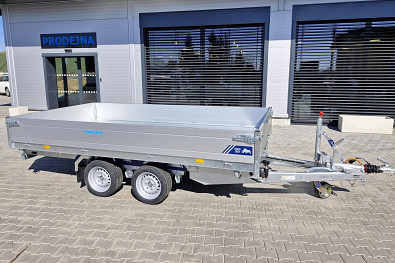 TANATECH Přívěs Saris 3-str. sklápěč 356 184 3500kg HD, kombi hydr., listová pera