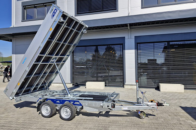 TANATECH Přívěs Saris 3-str. sklápěč 356 184 3500kg HD, kombi hydr., listová pera