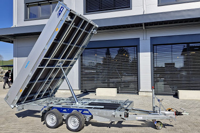 TANATECH Přívěs Saris 3-str. sklápěč 356 184 3500kg HD, kombi hydr., listová pera