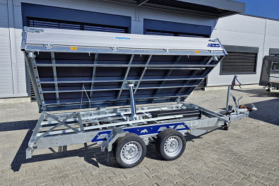 TANATECH Přívěs Saris 3-str. sklápěč 356 184 3500kg HD, kombi hydr., listová pera