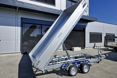 TANATECH Přívěs Saris 3-str. sklápěč 356 184 3500kg HD, kombi hydr., listová pera