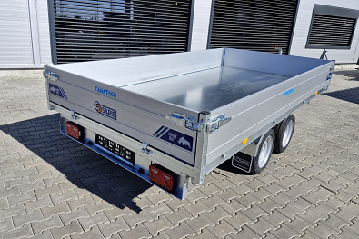 TANATECH Přívěs Saris 3-str. sklápěč 356 184 3500kg HD, kombi hydr., listová pera