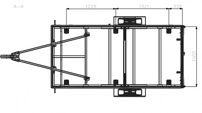 Přívěs Tomplan TFS 320S.00 skříň 750kg