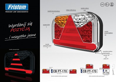 Fristom FT-170 zadní LED světlo + neon 