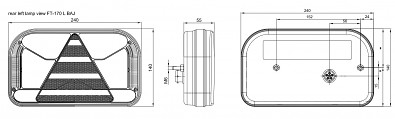 výkres světla LED FT170