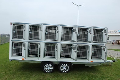 přívěsný vozík na přepravu psů