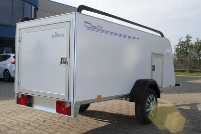 Skříňový přívěs Mini Cargo TF 5 3m 750kg  (boční dveře jsou příplatková výbava)