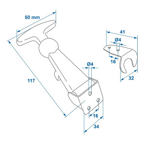 Komplet pryžový uzávěr gumový "závodní" 12cm výkres