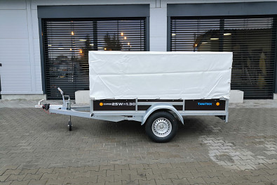 Přívěs Vesta CARGO 25W 1300kg sklopný + plachta s konstrukcí (přípl. výbava)