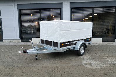 Přívěs Vesta CARGO 25W 1300kg sklopný + plachta s konstrukcí (přípl. výbava)