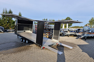 TANATECH Přívěs Wiola L35G55P 3500kg MOTORSPORT přepravník na auta