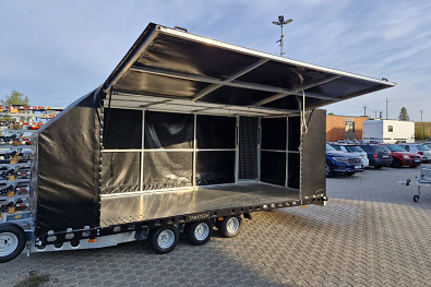 TANATECH Přívěs Wiola L35G55P 3500kg MOTORSPORT přepravník na auta