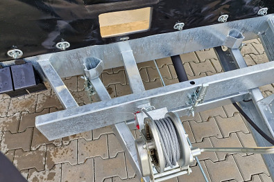 TANATECH Přívěs Wiola L35G55P 3500kg MOTORSPORT přepravník na auta