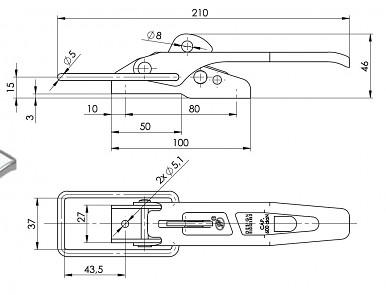 uzávěr bočnic pro přívěsy AGADOS, VEZEKO, VAPP, AUTOVIA a další 