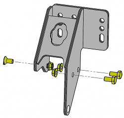 Stützradhalter  KF 7,5 - 20 KNOTT