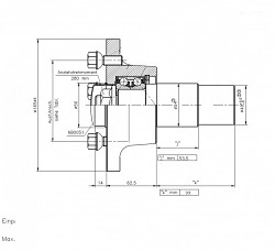 Radnabe 112x5 M14