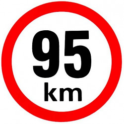 Geschwindigkeitkleber 95 km