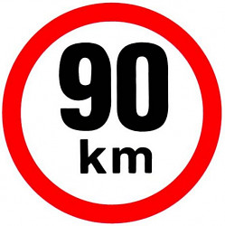 Geschwindigkeitkleber 90 km