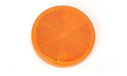Odrazka 61mm oranžová samolepící