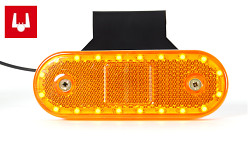 Poziční svítilna boční oranžová 534ZJ LED s s konektorem