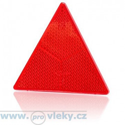 Odrazka trojuholníková červená