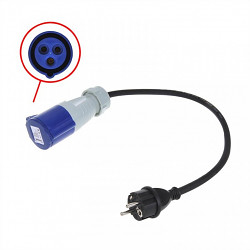 Adaptér Schuko na CEE 16A kabel 40cm