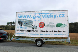 Reklamní přívěs UNK Eurobillboard 5,1x2,4m 750kg